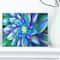 Designart - Huge Light Blue Fractal Flower - Floral Canvas Art Print